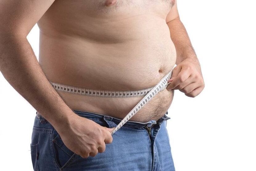 The full man measure the volume of the waist