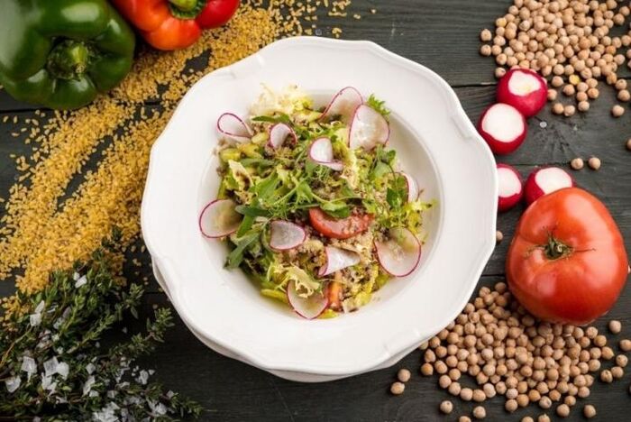 Salad is good for health