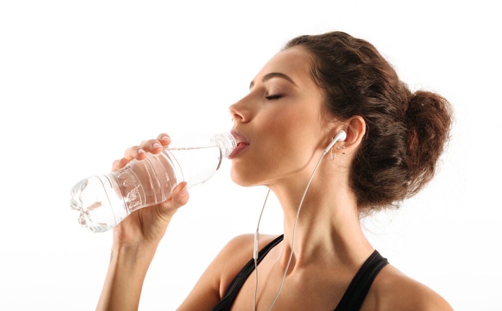 drinking regimen during the diet