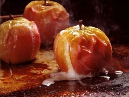 Baked apples are allowed to treat pancreatitis