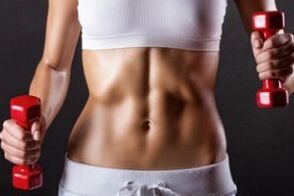 Toned body after a week of weight loss